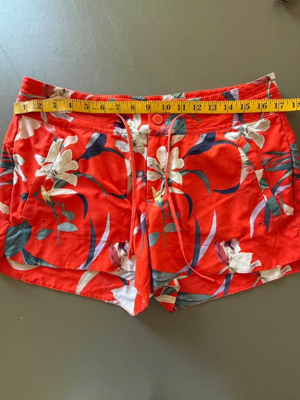 Athleta Women's Hudson Boardshorts Iris Garden On Fire Board Shorts 10 Tropical - Picture 5 of 10